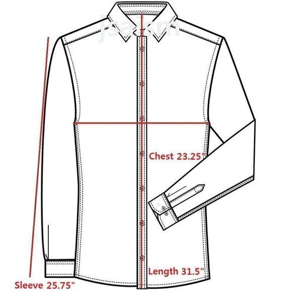 John Varvatos Star USA Mens Size 16 34/35 Gray White Oxford Button Up LS Shirt - Picture 12 of 12